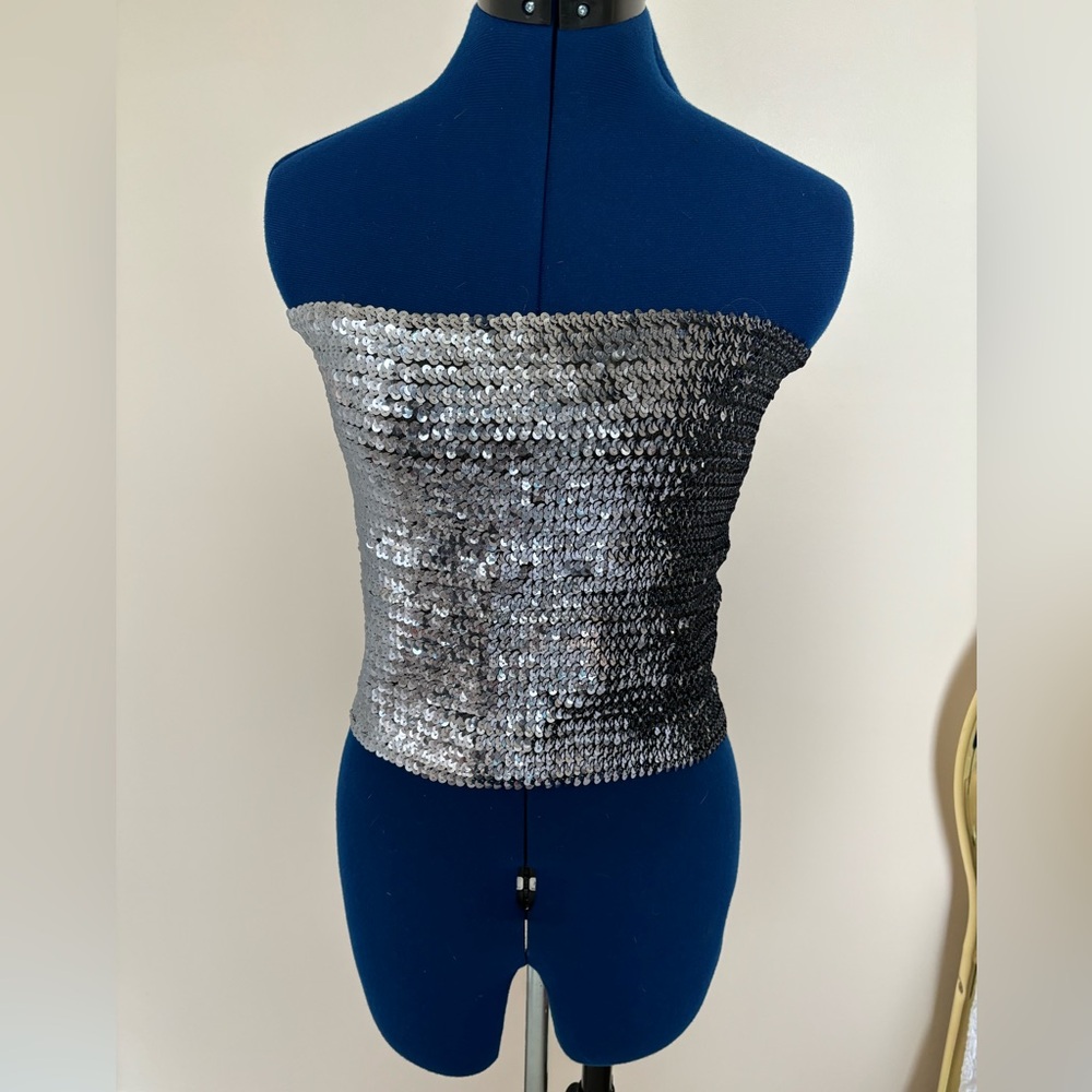 Sequin Tube Top